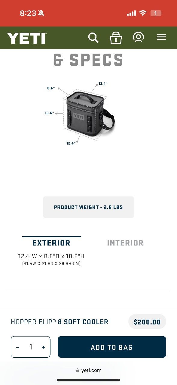 Yeti Soft Cooler