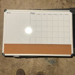 Dry Erase Calendar And Tac Board 36”x24”