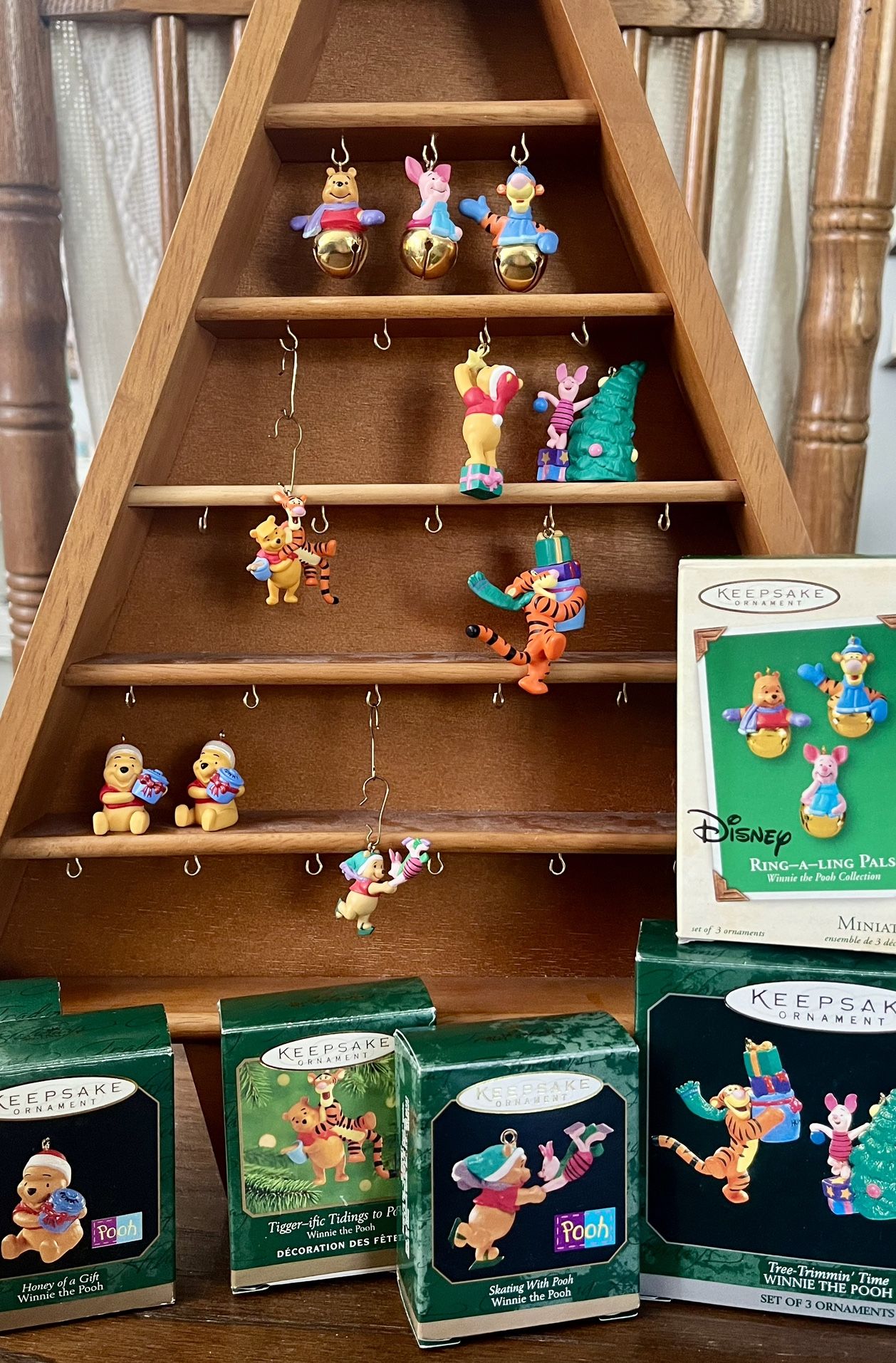 Hallmark Disney, Winnie The Pooh, Tigger & Piglet Miniature Ornaments