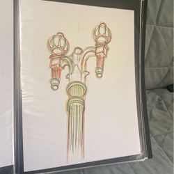 Street Lamp Market Sketch 