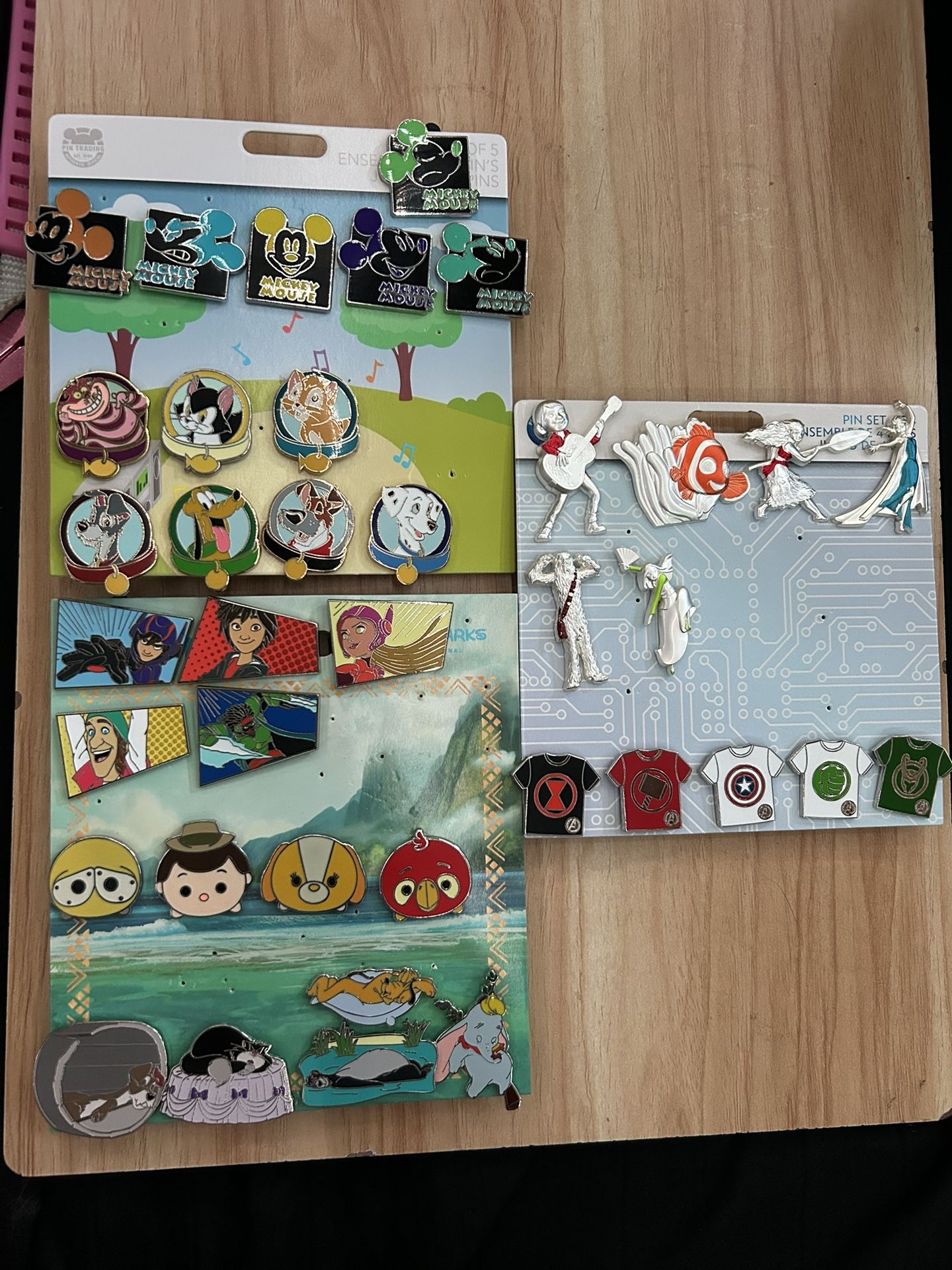Near Complete Disney Pin Sets 100% Authentic Disneyland