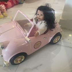 Doll With Battery Controlled Car 