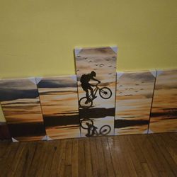 VVOVV WALL Decor MOUNTAIN  Bike Wall Art