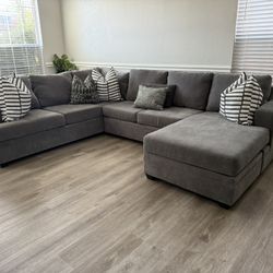 Gray Sectional Sofa 