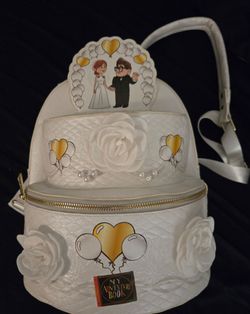 Loungefly up wedding cake backpack