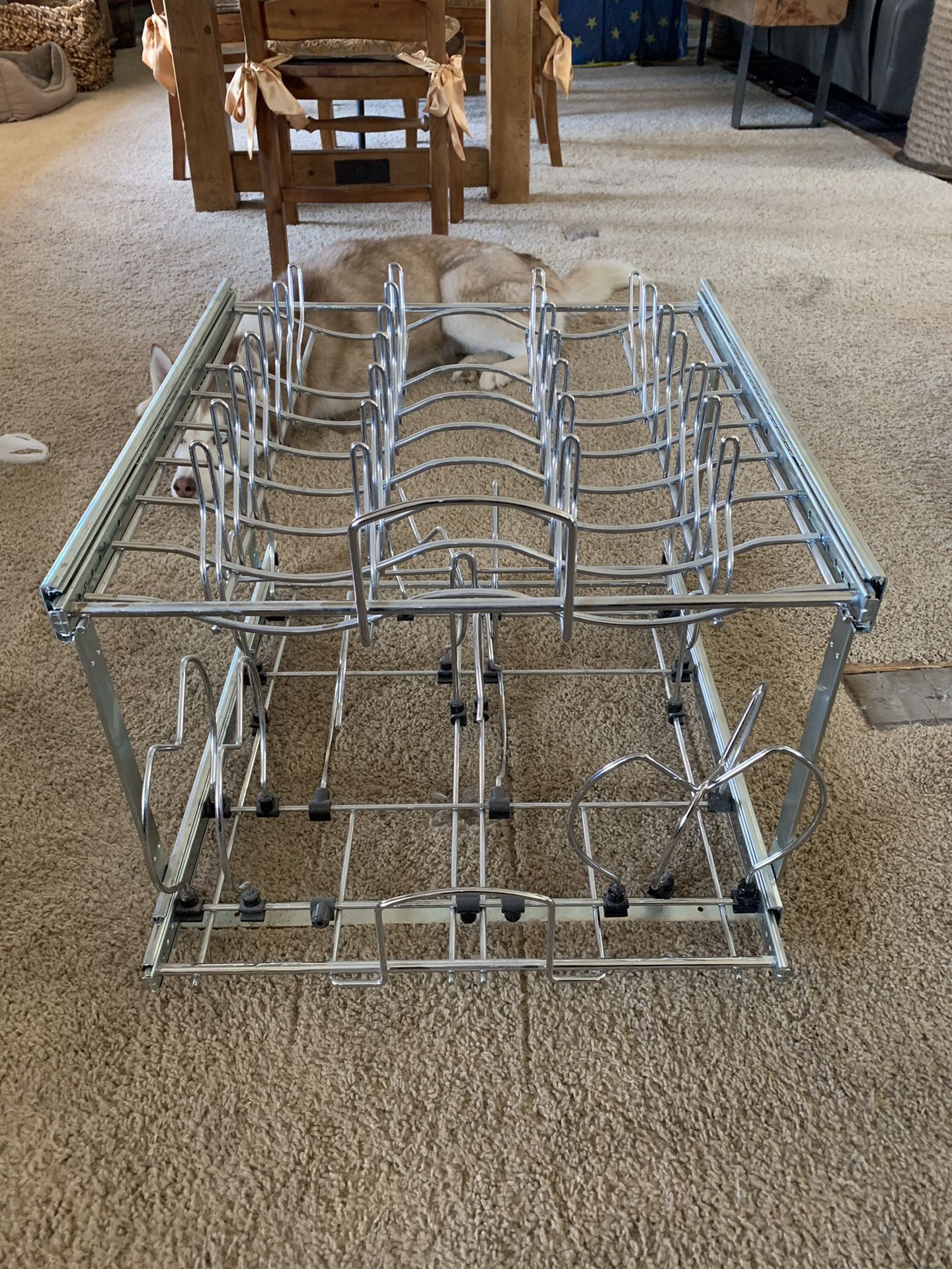 Kitchen cabinet organizer 2 tier approx 20x22x15.5