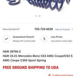 C63 H&R Lowering Springs Brand New 