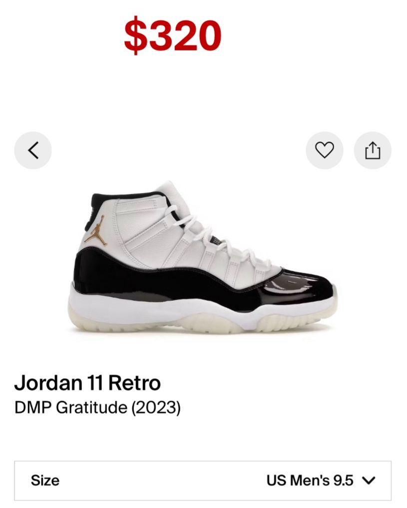 Jordan 11 Retro DMP Gratitude (9.5)