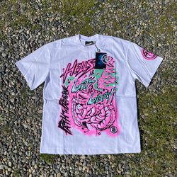 White Hellstar No Guts No Glory Tee Size Large