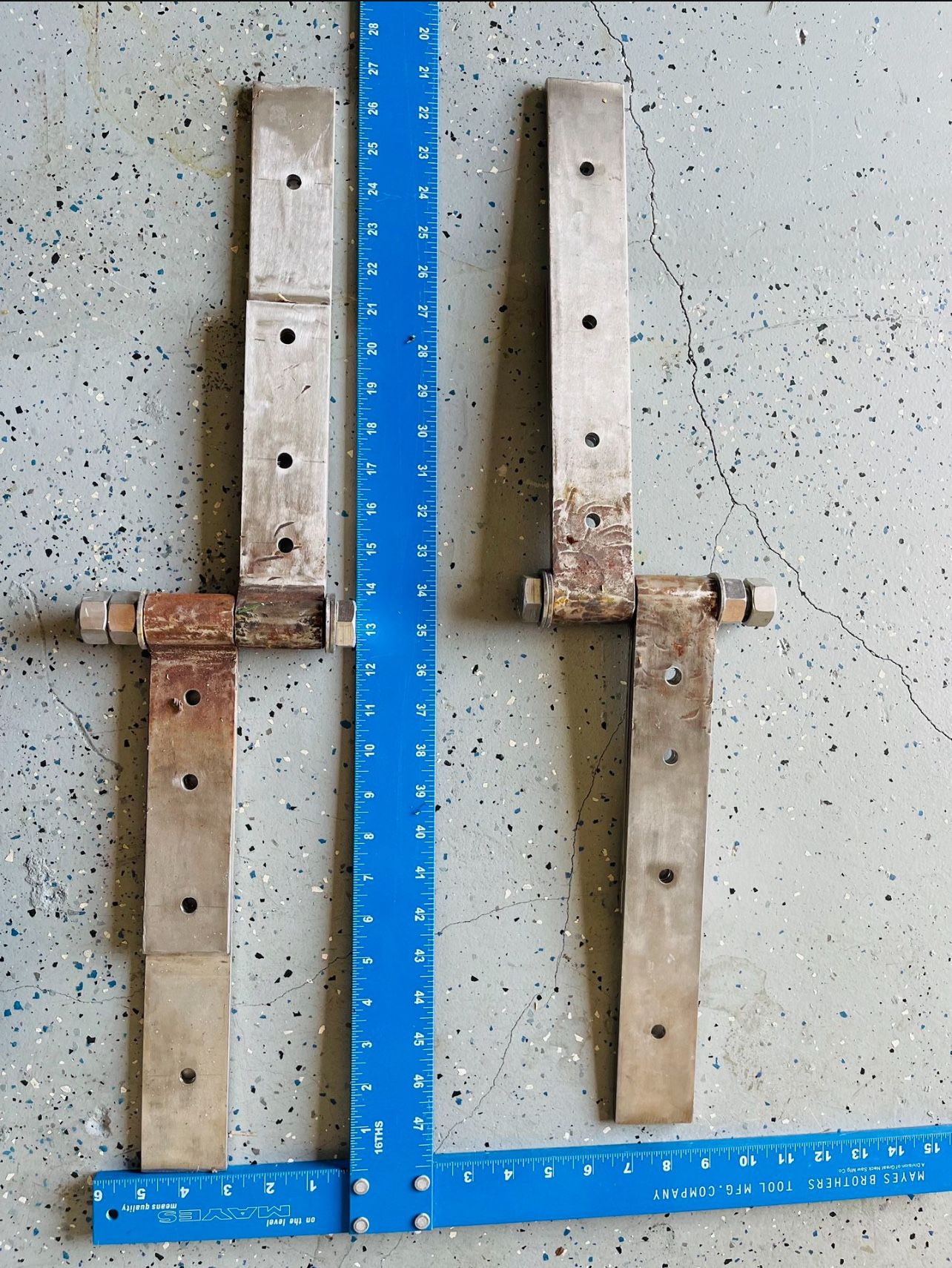 Stainless Steel Hinges (2) Super Heavy Duty (for Floating Dock)