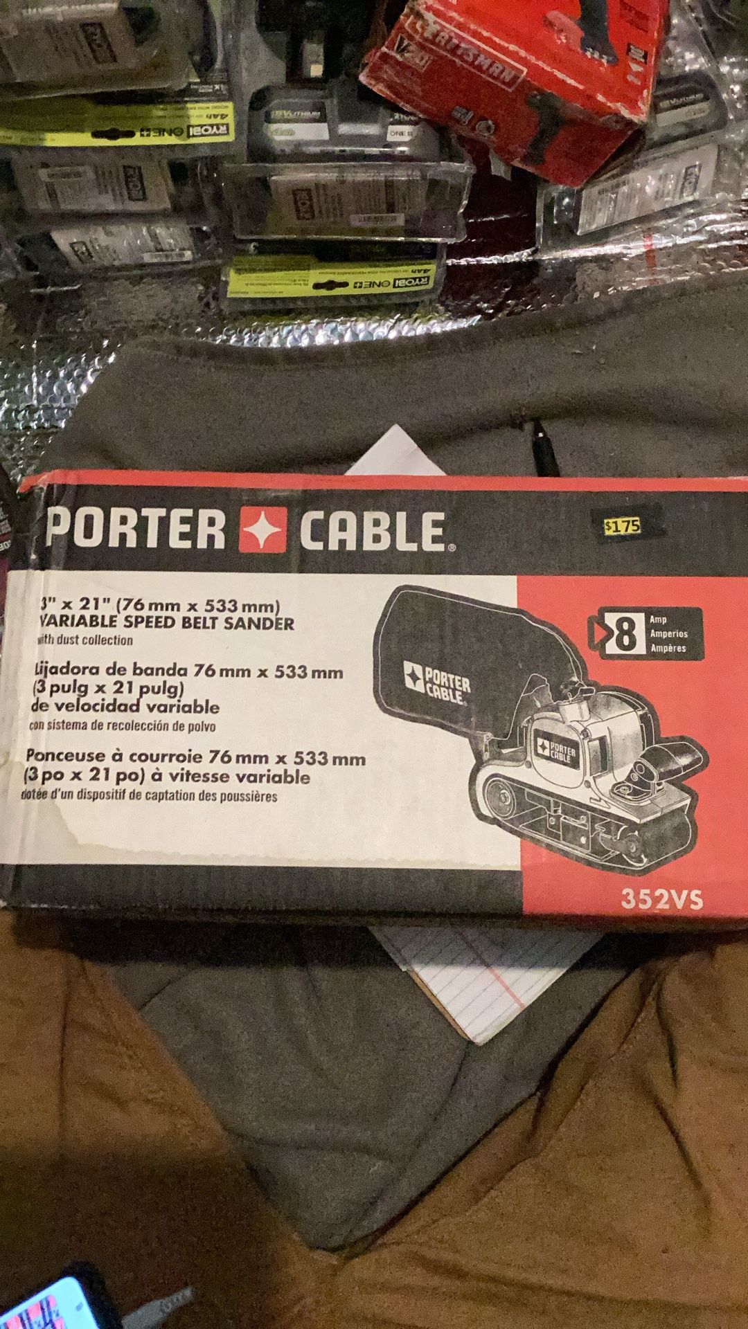 Porter Cable 3”x21” Belt Sander