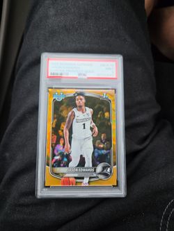 2025 BOWMAN SAPPHIRE #BCP-16 JASON EDWARDS CHROME PROSPECT -GOLD MINT PSA 9 POP 2 IN POPULATION