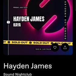 Hayden James Sound Nightclub 