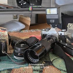 Vintage Canon Camera Set