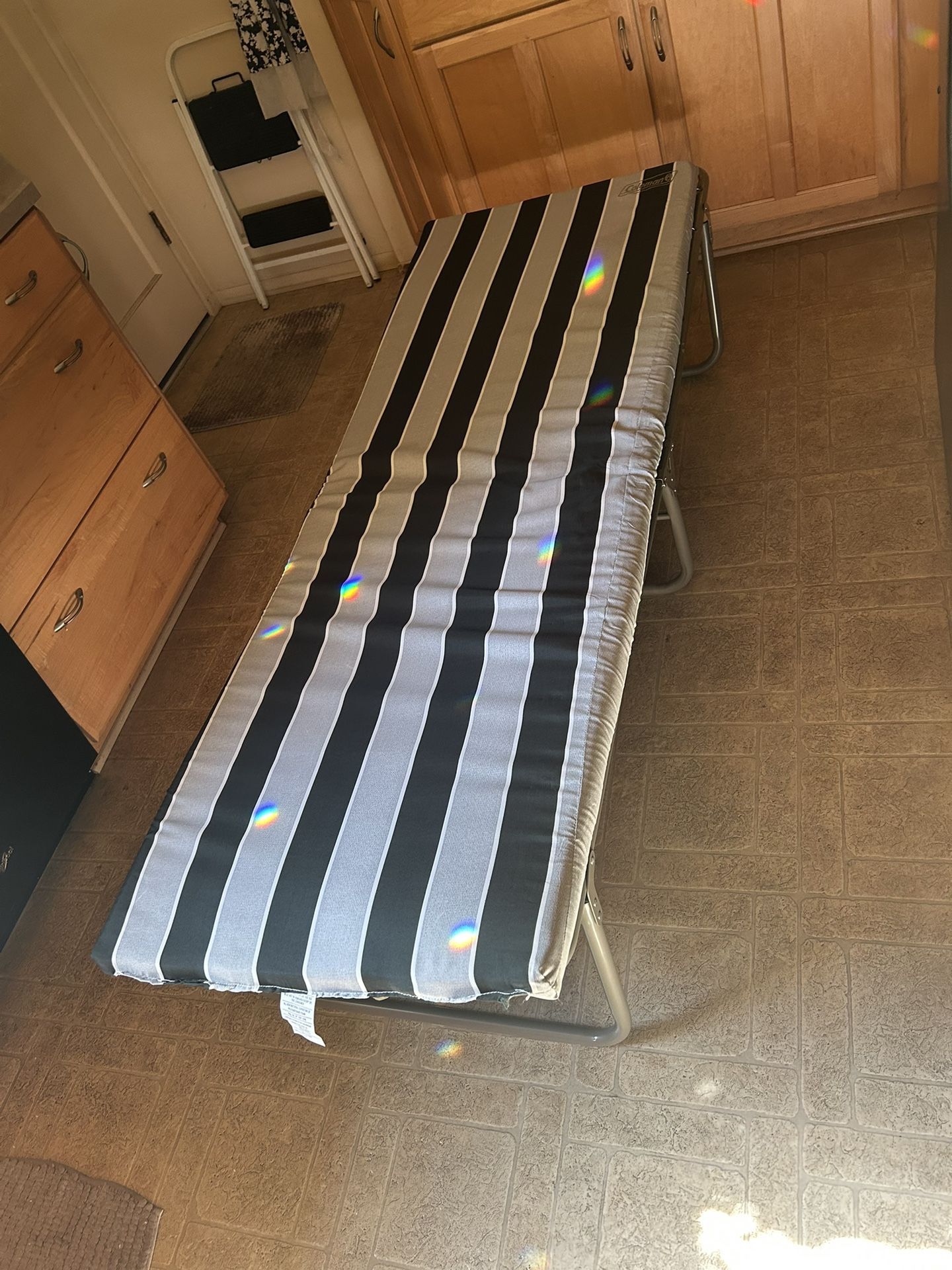 Coleman Cot With Pad, Folding, Excellent Condition