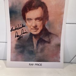 Ray Price Autograph Picture