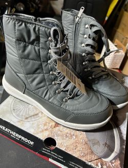 Weatherproof Ladies Size 8 Grey Boots Style: Katie Botas para Mujeres