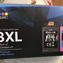 New 63XL Ink- (Color and black)