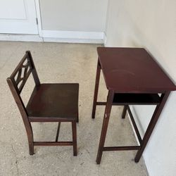 Antique Desk And Chair