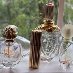24 pce collection of empty perfume and eau de toilette  bottles