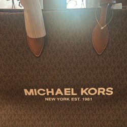 Michael Kors Mirella Large Brown Purse. New With Tags