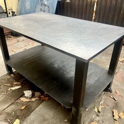 Solid Steel Industrial Working Table 