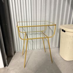 West Elm Gold Side Table