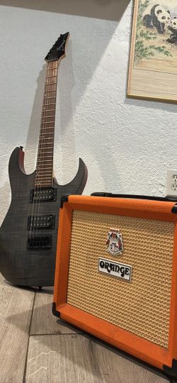 Ibanez guitar and Orange Crush 12 amp bundle