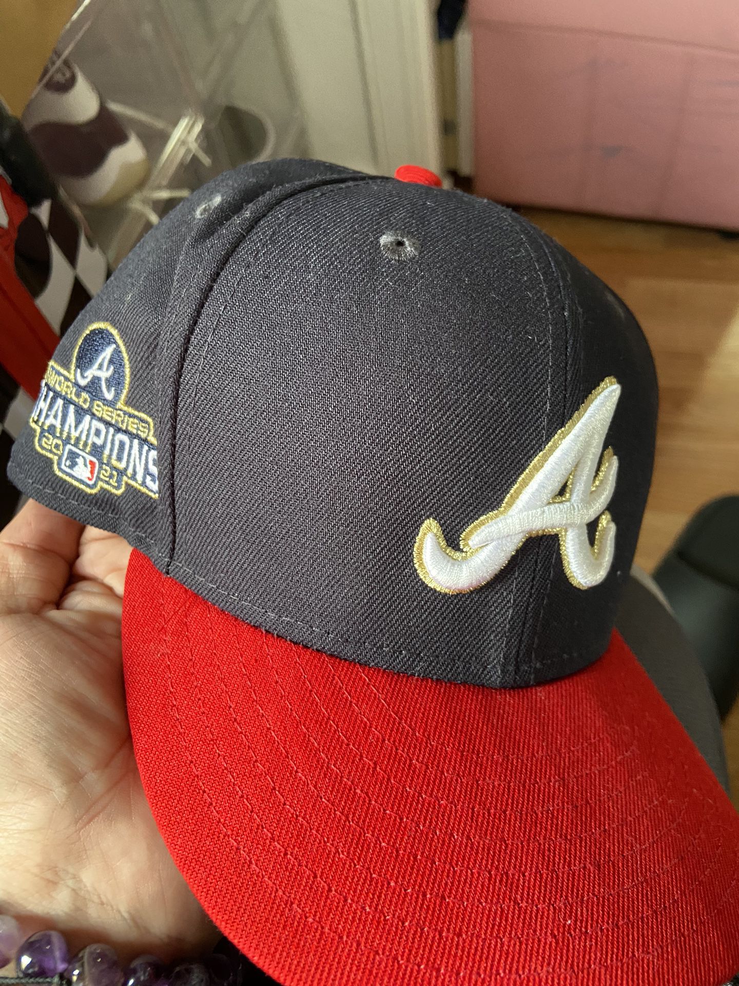 Atlanta Braves 2021 World Series Champions New Era 59FIFTY Gold Fitted Hat  for Sale in Long Beach, CA - OfferUp