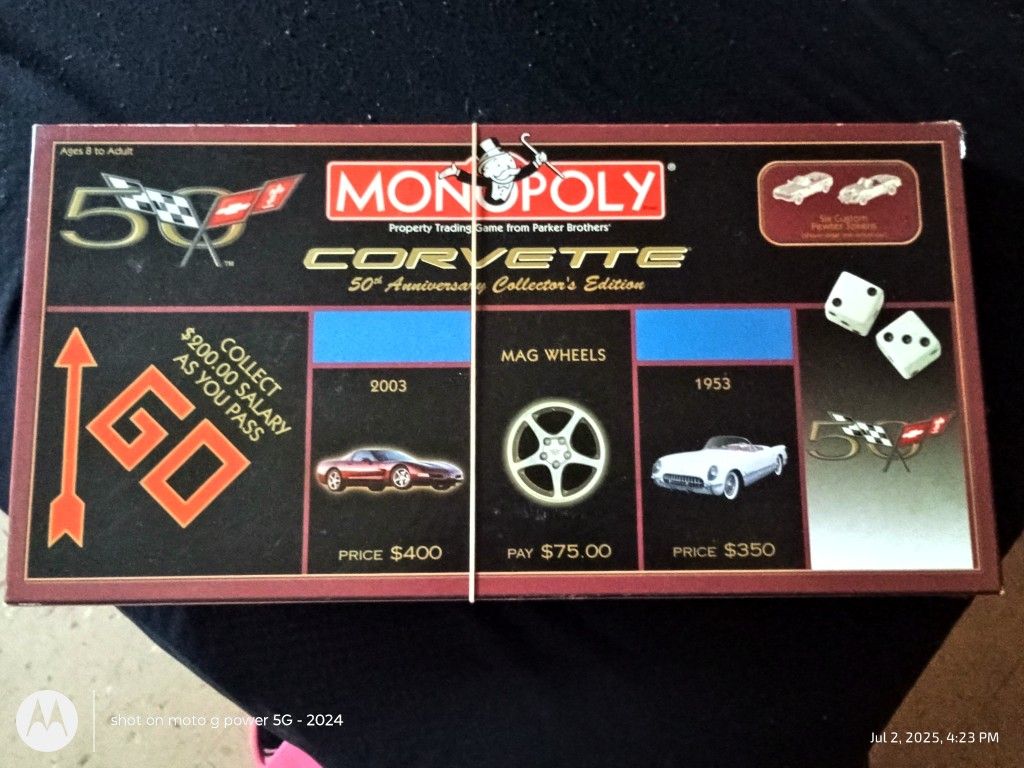 Corvette Monopoly Game