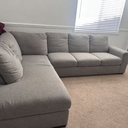 Grey living spaces  Sectional Couch