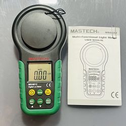 Mastech MS6612B Digital Luxmeter Light Meter Auto Range Peak 200000 Lux