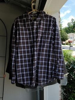 Brown Plaid Sonoma button-up Shirt