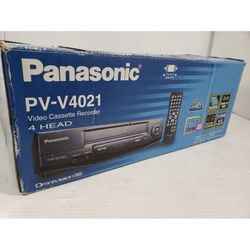 NEW Panasonic PV-V4021 VCR VHS Player 4 head HiFi Stereo ●●OPEN BOX●●NEVER USED●
