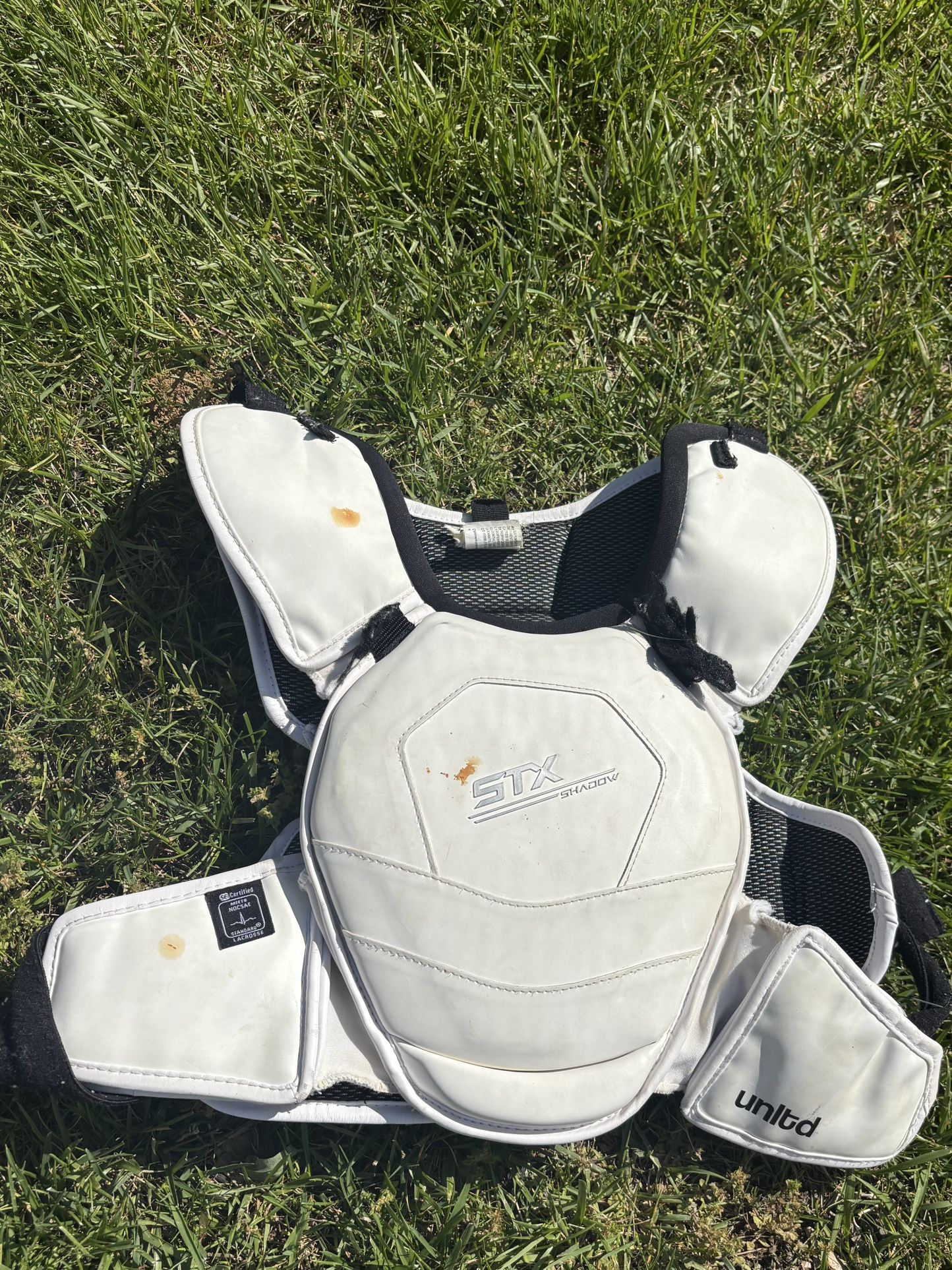 STX Lacrosse shadow shoulder and chest pads