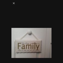 Wooden sign, measures 5 x9 inches