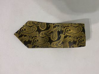 Black With Gold Paisley Necktie. Make and offer.