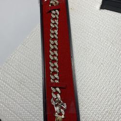 7” L Silver Tone With Rhinestone Bracelet ( Trop & Decatur)