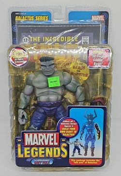 Brand New Sealed Marvel Legends Galactus Series Grey Hulk BAF Figure