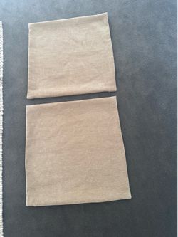 2  new 24” x 24” chenille pillow covers