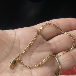 14k gold plated bracelet