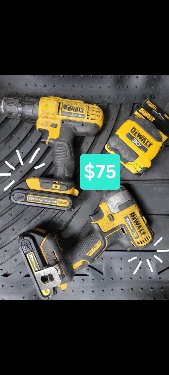 Dewalt Drill & Impact w/ batteries Bundle