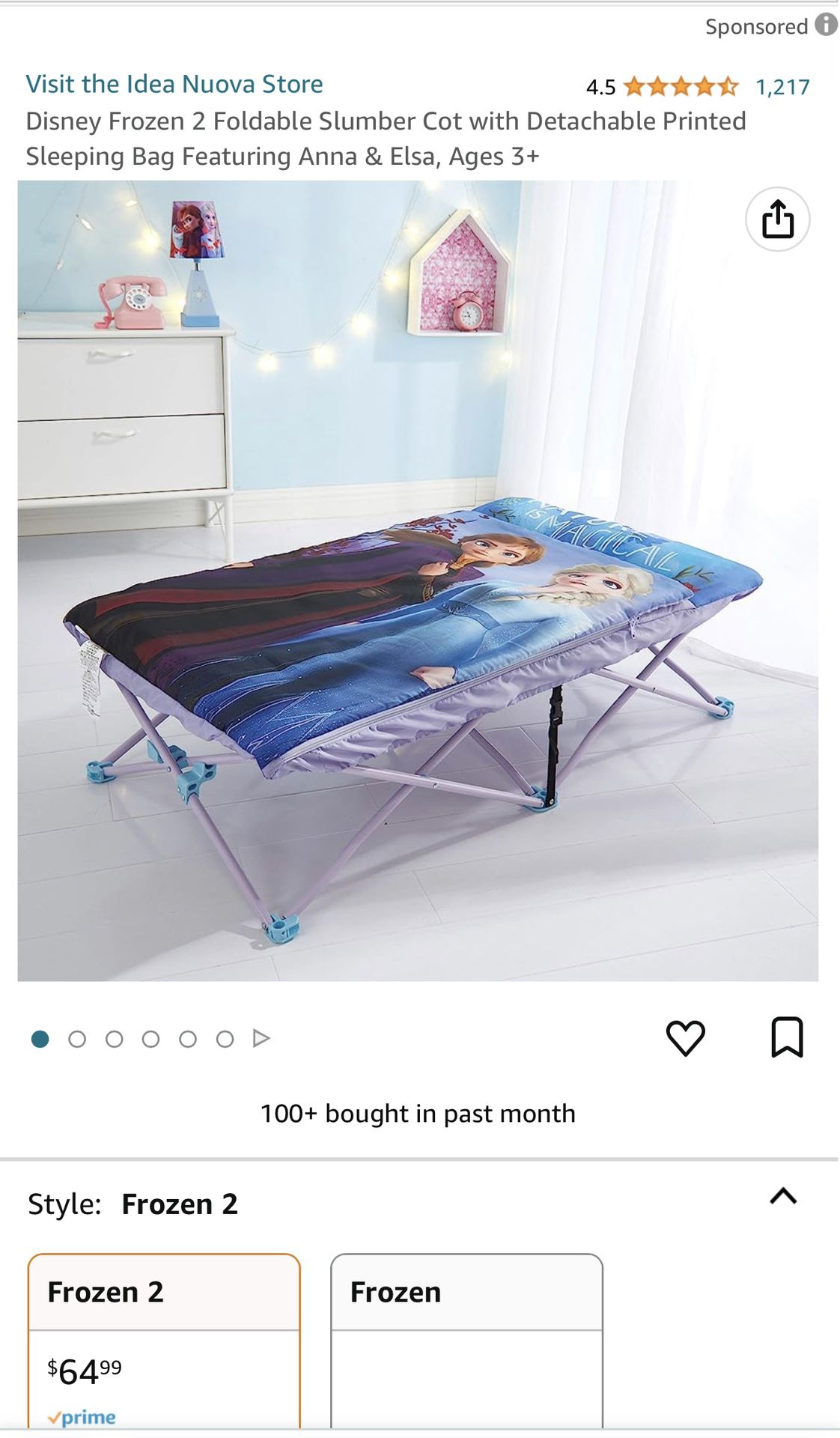 Kids Camping Cots With Zip Up Sleeping Bags