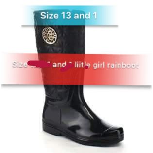Little girl rain boots