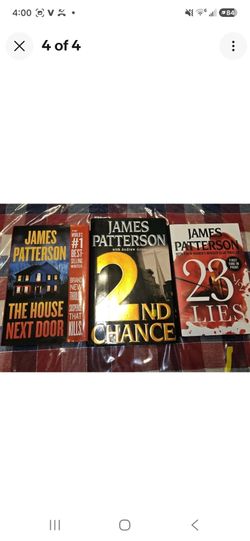 3 James Patterson Hardcover Books