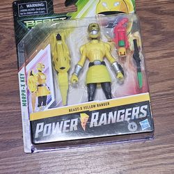 6-inch Hasbro Power Rangers Beast Morphers Beast-X Yellow Ranger action figure