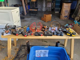 Huge Bin of Air Hogs Remote Planes & Helicopters
