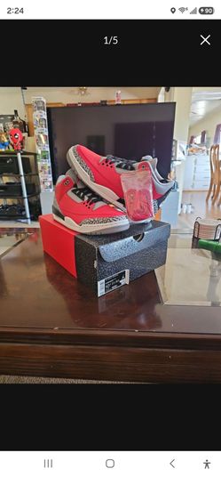 DS Jordan III 3 Unite Red Cement Sz. 10.5