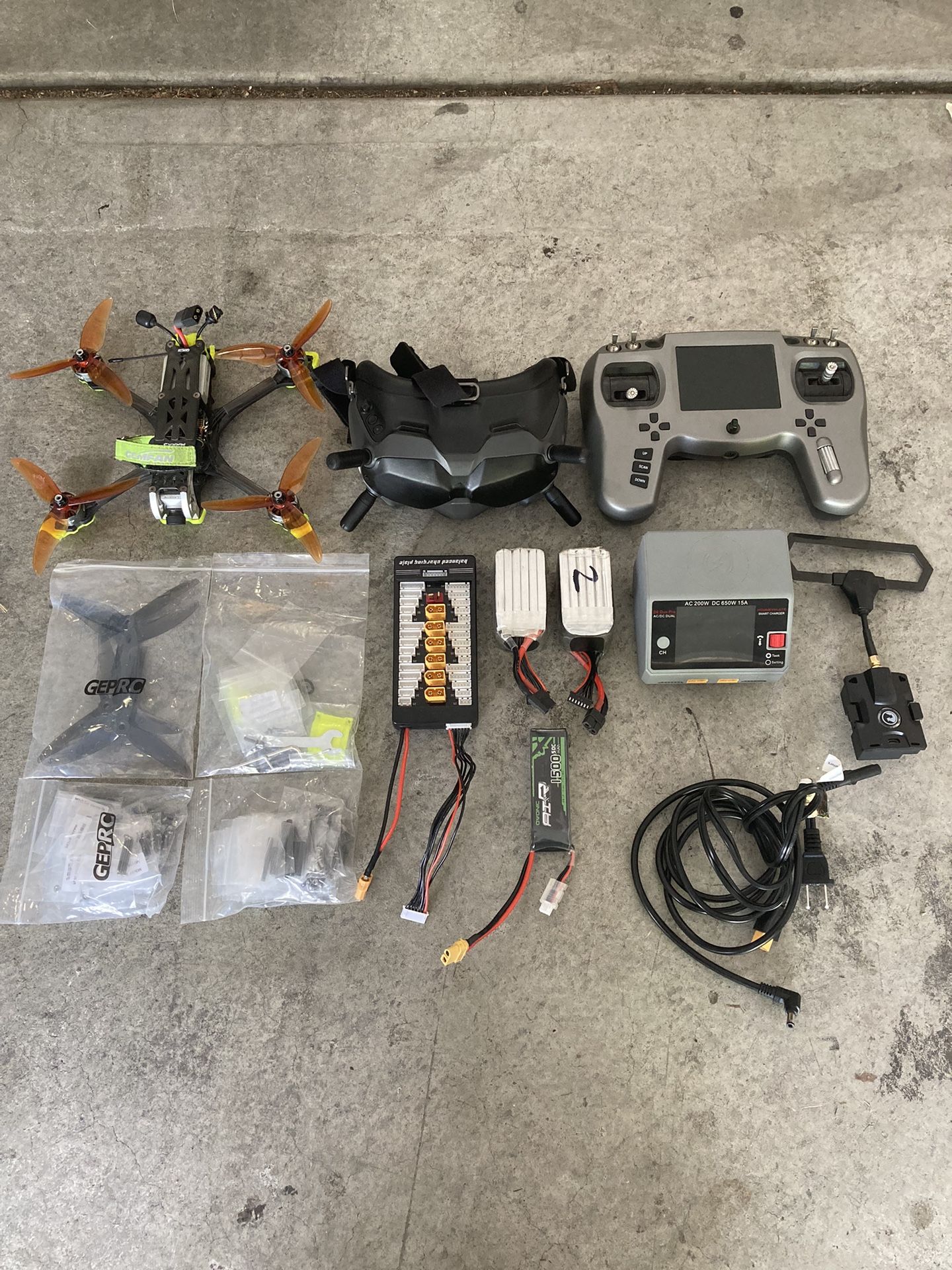 Geprc Mark 5 DJI Air-unit 01 FPV Bundle with Tango 1 controller and DJI fpv v2 goggles
