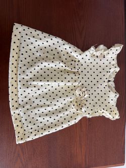 Cream Polka Dot Ruffle Mini Dress